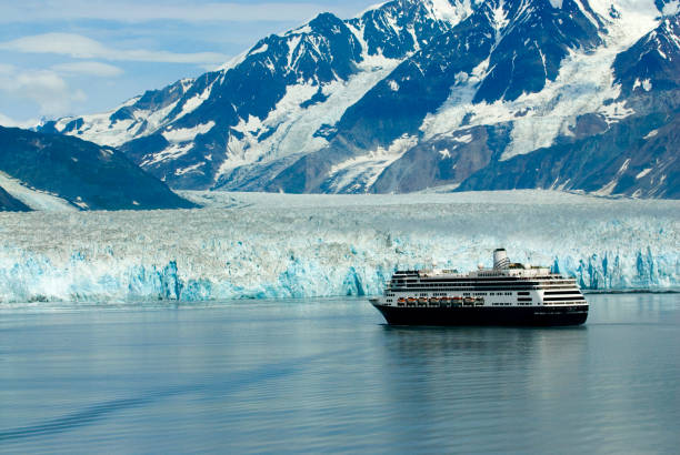 Vast blue glacier in Alaska